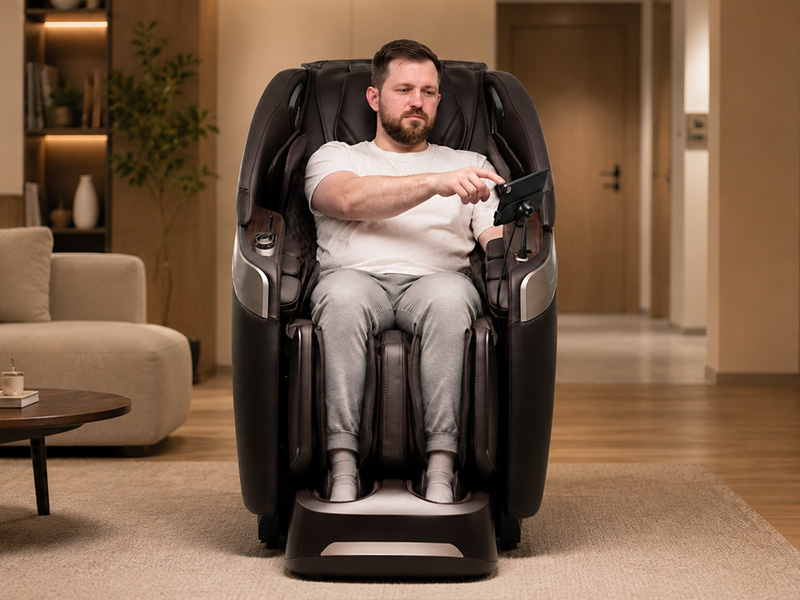 Массаж стоп и икр в кресле Bodo Space Brown